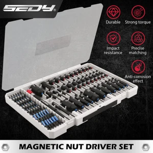 HORUSDY 80Pc Magnetic Impact Nut Driver Set Impact Driver Bit 1/4'' Quick Change - Picture 1 of 9