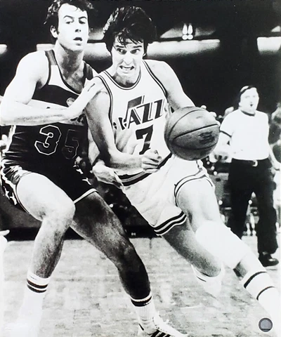 PISTOL PETE MARAVICH New Orleans Jazz c1977 Premium Photofile 20x24 POSTER Print Cover