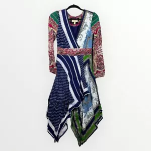 Abito avvolgente boho collo a V Moulinette Soeurs by Anthropologie Istanbul $198 taglia 6 - Foto 1 di 5