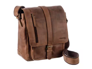 Greenland Nature Montenegro Umhängetasche 2925 Braun Leder 22 cm - Bild 1 von 8