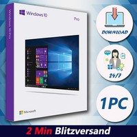 Windows 10 Professional ☑ Win 10 Pro ☑ 32&64 Bits ⚡ 2 min Versand ✉ per Email