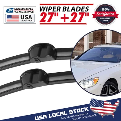 For Mercedes-Benz S65 AMG 06-13 FRONT 27"&27" WINDSHIELD WIPER BLADE SET OEM - Image 1 of 4