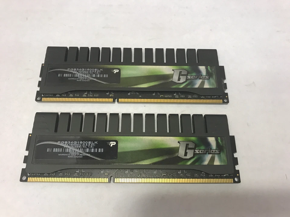 4GB (2GBx2) Patriot G Series PC3-12800 1600mhz Non-ECC DDR3 PGS34G1600ELK Ram - Image 1 of 1