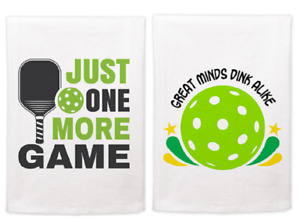 Mariasch Great Minds And One More Game Pickle Ball Kitchen Towel Bundle of 2