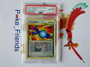 Pokemon Rare Candy Holo foil HeartGold & SoulSilver Unleashed Promo PSA 10 - Picture 1 of 2