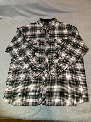 Mecca Button Down Shirt 3XL  Red And Black Long Sleeve Plaid Vintage Y2K - Image 1 of 4