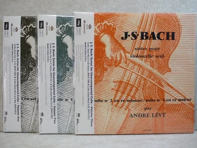 Andre Levy J.S. Bach Cello Suites No. 1~6 Complete 2022 3LP Sealed - Image 1 of 4