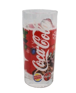 Original Coca Cola Coke Glas | Trinkglas | Vintage | Burger King Santa Claus ✅ - Bild 1 von 11