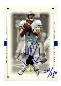 2000 SP Authentic Buyback Jon Kitna Auto /240 Seattle Seahawks