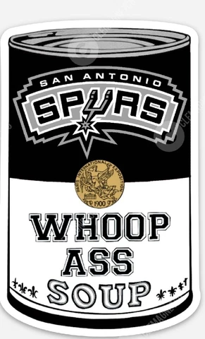 San Antonio Spurs Soup MAGNET -  NBA parody Basketball MAGNET WEMBY Cover