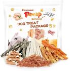 Dog Treats Chews Variety Package Mix 6 Kinds Included w/Taurine Bulk Snack 21 oz
