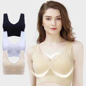Womens Comfort Style Full Coverage Cup Soft Cups Bra Seamless Bra Strap 