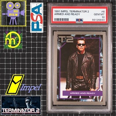1991 Impel Terminator 2 - #6 Armed & Redy - PSA 10 GEM MINT - POP 1 - Image 1 of 4