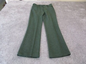 Vintage Green Unbranded Hippie Pants No Size Tag See Desc Flare - Picture 1 of 10