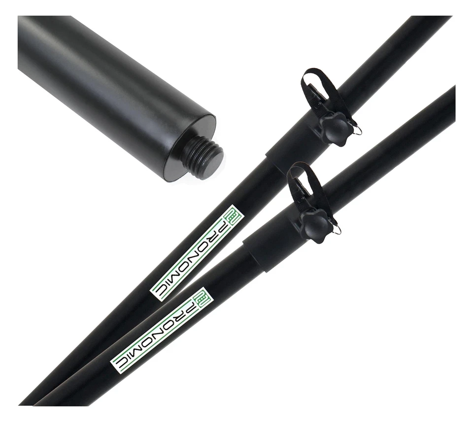 2x PRONOMIC Lautsprecher Distanzstange M20 Stahl Boxenständer Boxenstativ robust