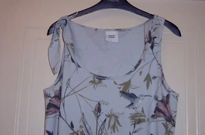 Mamalicious mint green/dusky pink floral pattern maxi maternity dress size L - Picture 1 of 8