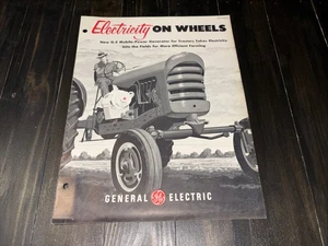 General Electric Mobile Power Generator For Tractors Original Sales Brochure - Picture 1 of 5