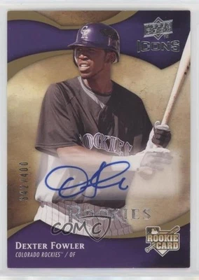 Upper Deck Icons Rookies 2009/400 Dexter Fowler #133 novato automático radiocontrol Foto 1 de 2