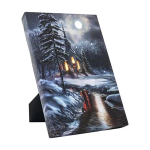 LED Lighted Pictures with Timer and Optic-fiber Lights, Tabletop Light Up Can... - Picture 1 of 6