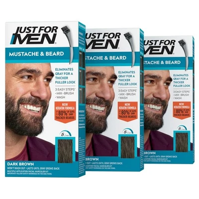 Bigote y Barba, Tinte para Barba para Hombre con Cepillo Incluido, Con Queratina Biotina... Foto 1 de 4