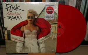 P!NK BEAUTIFUL TRAUMA RED LP WHAT ABOUT US BARBIES SECRETS WHATEVER YOU PINK - Picture 1 of 15