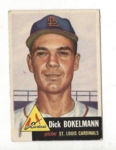 1953 Topps Dick Bokelmann Card #204 very good- excellent (see scan)