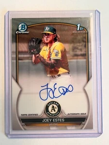 2023 Bowman Chrome Joey Estes Prospect Auto 1st #CPA-JE Athletics - Picture 1 of 2