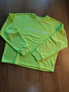 Sweatshirt von Herrlicher*Ohne Fleece*Neon-Gelbgrün*Gr. L (wie 40/42)*Top - Bild 1 von 4