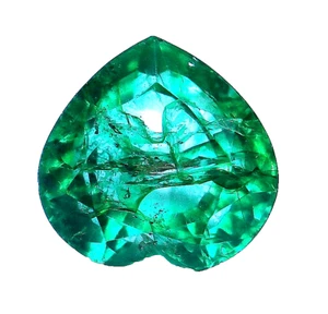Esmeralda Suelta Colombiana Natural Certificada Esmeralda Verde Corte Corazón 11 Ct - Imagen 1 de 5