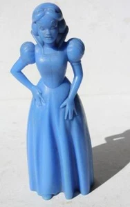 Snow White Figurine Walt Disney Productions Louis Marx Molded Plastics Blue 1972 - Picture 1 of 1