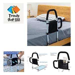 Bed Rails for Elderly Adults - Bed Assist Rail with Dual Grab Handles for Eas... - Picture 1 of 8