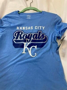 KC ROYALS  TSHIRT  SIZE L (10/12)  LT BLUE  KANSAS CITY  MLB-FREE SHIP--NEW - Picture 1 of 3