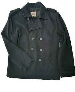 JAG Size L Men's Blazer Jacket Coat Long Sleeve Buttons Cotton Fully Lined Black - Picture 1 of 6