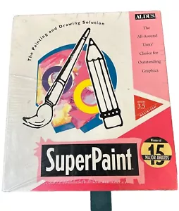 Aldus SuperPaint Version 3.5 for Apple Macintosh 1992 Vintage New Sealed Big Box - Picture 1 of 4