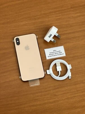 NEW Apple iPhone XS 256GB Gold 4G Unlocked 5.8” 100% Battery Health - iOS 15.6.1 - Image 1 of 4