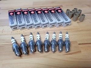 8x BRISK P9 Iridium Spark Plugs fits: Alfa Romeo 155 1.8i T.S. / 164 2.0i T.S. - Picture 1 of 5