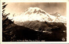 Mt Rainer From Cowlitz Divide WA Real Photo RPPC Vtg Antique Postcard