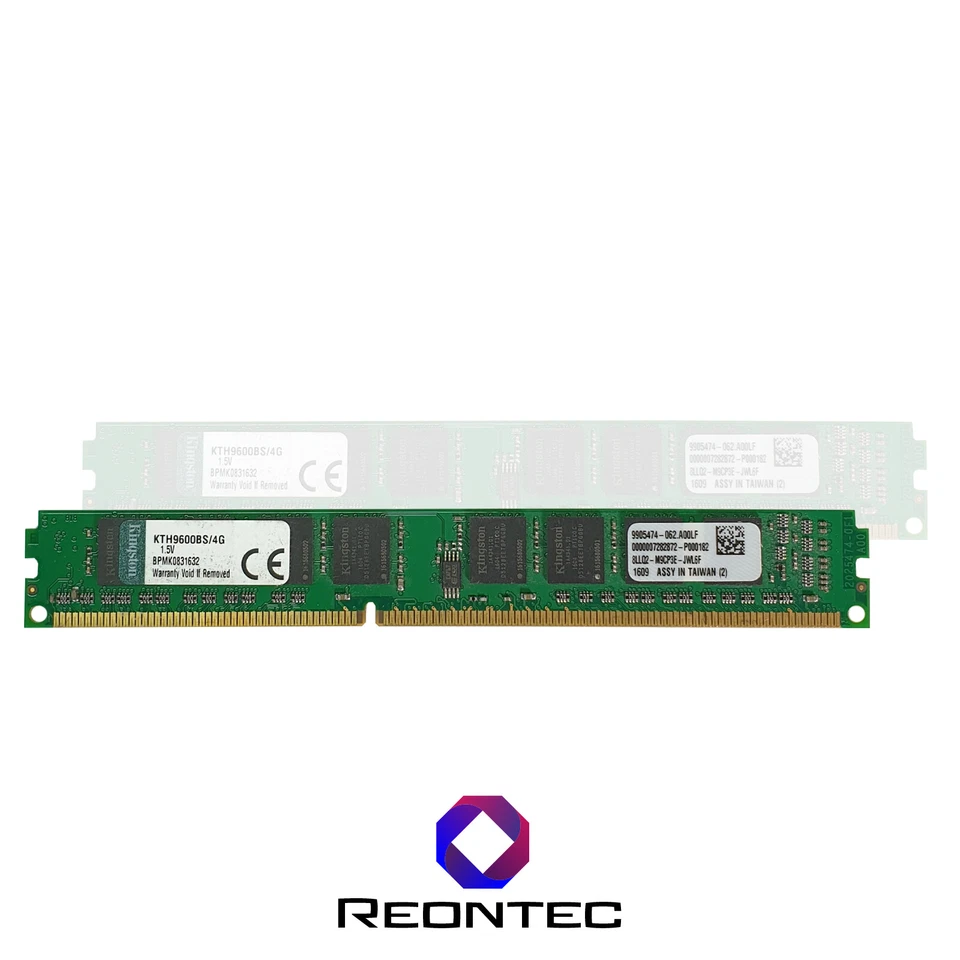 4GB RAM PC Kingston PC3 - 10600 DDR3 KTH9600BS/4G Low Profile - Immagine 1 di 1