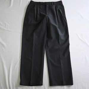 Vintage Brooks Brothers 30 x 28 grau 346 plissiert Bündchen Stretch Wolle Herren Anzughose - Bild 1 von 9