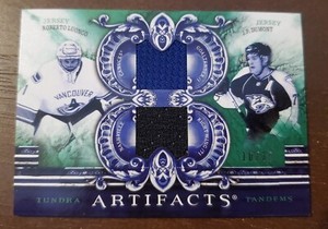 2010-11 Artifacts Tundra Tandems Emerald J.P. Dumont, Roberto Luongo 10/35
