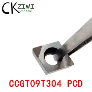 2pcs CCGT32.51 CCGT09T304 PCD For Aluminum/Copper Polycrystalline Diamond Insert - Picture 1 of 8