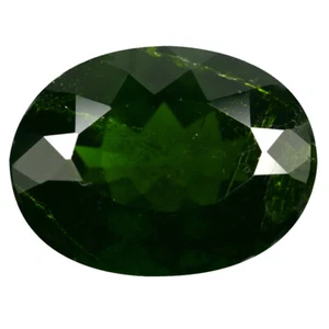 5.02 ct Charming Oval Cut (12 x 9 mm) (Un-Heated) Green Chrome Diopside Gemstone - Picture 1 of 2