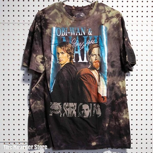 Star Wars Obi-Wan And Anakin Skywalker Jedi Tie-Dye Shirt Size XL Clone Wars - Picture 1 of 4