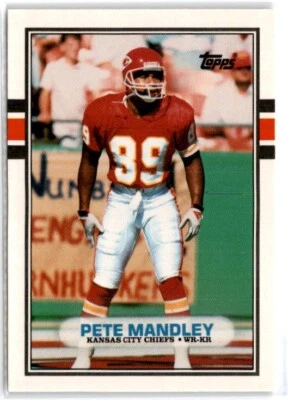 1989 Topps Traded Pete Mandley #12T Chiefs - Image 1 of 2