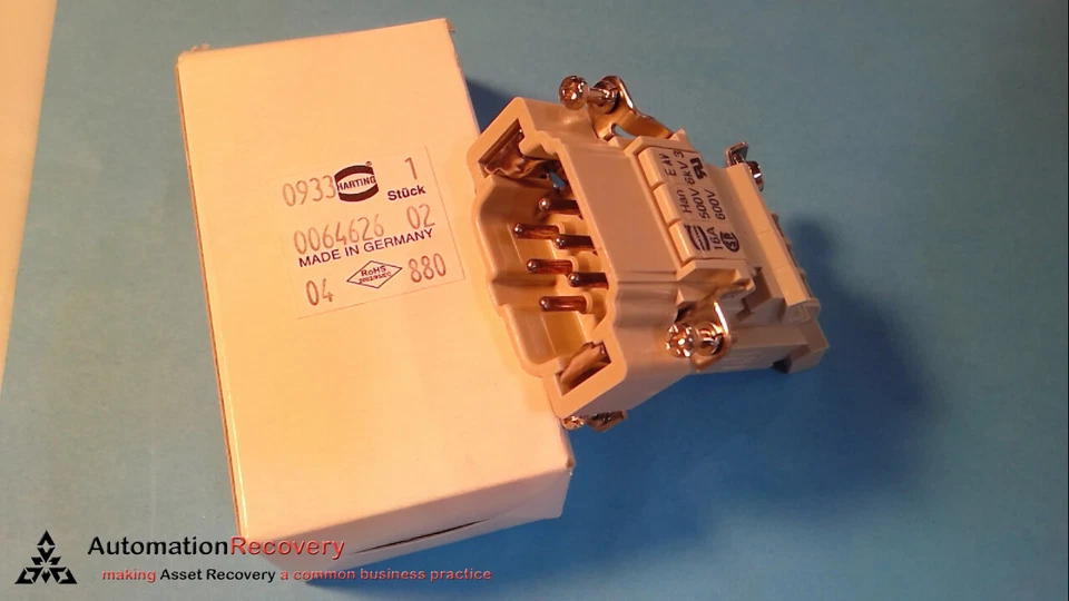 HARTING 09330064626 02, TERMINAL, 6 POSITION, FEMALE INSERT, NEW #272511 - Image 1 of 4