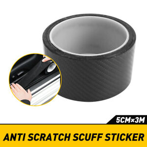 Car Door Carbon Fiber Sticker Anti Body Scratch Protector Sill Scuff Cover Strip
