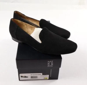 Naturalizer Kit2 Women's Size 8M Black Slip On Loafers Flats Shoes NEW - Picture 1 of 11