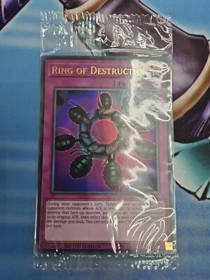 Ring Of Destruction LART-EN007 Limited Edition Ultra Rare Yugioh SEALED  - Image 1 of 2