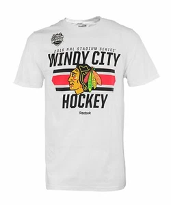 Reebok NHL Men's Chicago Blackhawks Stadium Series Tee, White - Picture 1 of 5