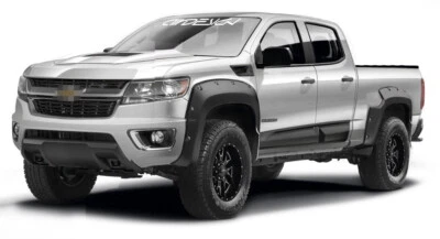 Fits 15-20 Colorado Short Bed Air Design Super Bolt Fender Flares Black GM25D31 - Image 1 of 4